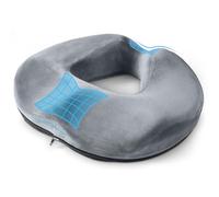 WUFANC Cojin Coxis, Cojin Antiescaras de Espuma Viscoelástica, Cojin Hemorroides Extraíble Que Puede Aliviar la Ciática, Cojin Silla Oficina Aplicable a Silla de Ruedas, Asiento de Coche