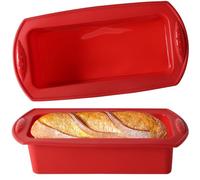 WUFANC Juego de 2 moldes de silicona antiadherentes para hornear pan y pan de 27,5 x 21,5 x 6,5 cm