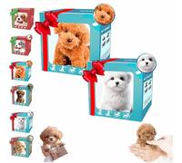 Wuffy - Perro robot AI mejorado que actúan como perros reales, robots realistas cachorro, puede caminar, ladrar y mover su cola, mascota interactiva realista para niños y adultos (C+d)