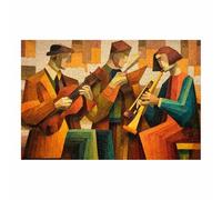 WUFIEA Cuadros abstractos Arte Abstracto Moderno Performance abstracta para sala de estar, dormitorio decoración moderna para el hogar（naranja-20x30cm Sin marco