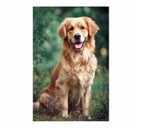 WUFIEA Divertido Arte de Pared de Animales Humor Perro Buen chico Para Cocina, Baño, Decoración de Dormitorio（marrón-60x90cm Sin marco