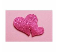 WUFIEA Láminas de corazones para pared, arte mural, láminas de amor Corazón de Pintura al Óleo Decoración para el hogar, pasillo, dormitorio, sala de estar, cafetería, oficina(Rosa-40x60cm Sin marco