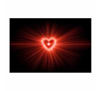 WUFIEA Póster con significado, impresión abstracta en lienzo con corazones de amor Corazón Sueños de Loro Arte mural único para sala de estar o estudio(Rosa-20x30cm Sin marco