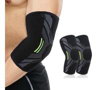 WUFKOP 1 par de coderas de compresión para hombres y mujeres, adecuadas para tendinitis y epicondilitis lateral, ideal para tenis, gimnasia, golf y entrenamiento con pesas (talla M).