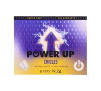 WUGUM POWER UP - Chicle Funcional Ultra Energético con Cafeína, Mate y Vitamina B6 - Mejora Concentración y Resistencia - Reduce el Cansancio - Sin Azúcar - Formato Blister
