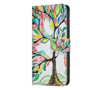 Wuhaizher Funda para Honor X5C Plus de piel con tapa para niñas y niños, con tarjetero, cierre magnético, a prueba de golpes, para Honor X5C Plus, árbol