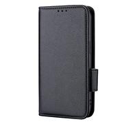 Wuhaizher Funda para teléfono Honor X6C con cierre magnético a prueba de golpes, diseño de libro, ranuras para tarjetas y soporte, funda de silicona para Honor X6C, color negro