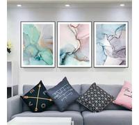 WUHBCZ Láminas de Arte Abstracto Formas Pintura Moderna Arte para Restaurantes Pintura Sobre Lienzo para Dormitorio Decoración de Sala de Estar y Oficina-60 * 70cm*3PCS (sin marco)