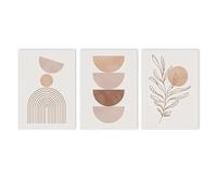 WUHBCZ Lienzo de Pared Con Bloques de Colores Geométricos de Terracota Abstracta Póster Moderno Impresión Artística Imagen para Decoración de Sala de Estar y Dormitorio-60 * 80cm*3pcs (sin marco)