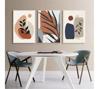 WUHBCZ Plantas Tropicales Abstractas Desnudo Arte de Pared Lienzo Pintura Hoja Cartel Impresión Imagen para la Decoración de la Oficina de la Cocina de la Sala de Estar-40 * 60cm*3PCS (sin marco)