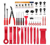 Wuiil GOOACC 200pcs Trim Removal Tool, Auto Push Pin Bumper Retainer Clip Set Fastener Terminal Remover Tool Adhesive Cable Clips Round Handle Crowbar Pry Kit Car Panel Radio Removal Auto Clip Pliers