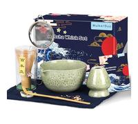 WuikerDuo Matcha Kit con Batidor Matcha，Matcha Set Completo de 7 Piezas para Té Matcha, Latte y Postres, Ideal kit Matcha para Ceremonia del Té o Regalo para Amantes del Matcha Kit Te Matcha