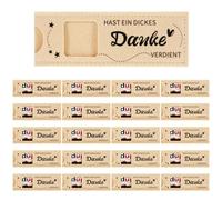 WUISOLQP 20 unidades Hast Ein Dickes Dankes Filz Geschenke für Chocolate Verpackung Duplo Chocolate Gloss Geschenke Hülle für Hochzeit Weihnachten Abschluss Geburtstag Firmenfeiern Team (Ohne