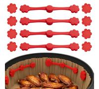 WUISOLQP Imanes para papel de horno Airfryer, imán para freidora de aire caliente, 4 unidades, cierre magnético, silicona, juego de hebilla de silicona, imanes para papel de horno para fijar papel de