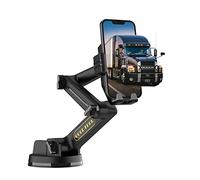 WUITIN Soporte para teléfono de camión, soporte para teléfono de coche, soporte para teléfono de parabrisas de salpicadero, brazo de 42.9 cm de largo, súper ventosa compatible con camionetas, camiones