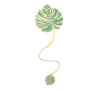 WUJIHE Chinese Stationery SQ1117 - Marcapáginas de metal vintage con flores huecas y plantas verdes