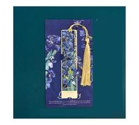 WUJIHE Monking Hollow - Marcapáginas de metal con flores literarias, exquisita pintura, girasol, iris, rosa, regalos para amantes de los libros, escritores, lectores (WJ006-3)