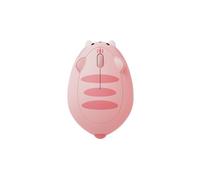 WUJIHE Ratón inalámbrico de 2,4 GHz con temática de gato para PC, portátil, computadora, Plug and Play (rosa)