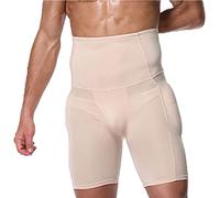 WUJNANG Fajas Acolchadas para Hombre Levantador De Glúteos De Cadera Entrenador De Cintura Control Boyshorts,B-3XL