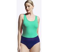 Wuka period racerback two-tone swimsuit medium flow green/blue s -