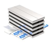 WuKong 10 Pieza Imanes Potentes,Rectángulo Imanes Neodimio 60x10x5mm,Imanes Pequeños Nevera，Tiras de Iman Adhesivo Adecuado para Refrigerador,Muro de Fotos,Pizarra Magnetica,Manualidades y Oficina.