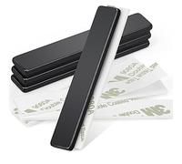 Wukong 4 Pezzi Imanes Potentes, 60×10×3mm Negro Imanes Neodimio Iman Adhesivos, Imanes Pequeños Imanes Rectangulares Para Salas de Herramientas, Almacenes y Cocinas