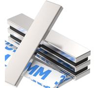 WuKong 4 Pieza Imanes Potentes,Rectángulo Imanes Neodimio 60x10x5mm,Imanes Pequeños Nevera，Tiras de Iman Adhesivo Adecuado para Refrigerador,Muro de Fotos,Pizarra Magnetica,Manualidades y Oficina.