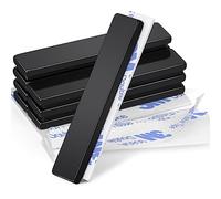 Wukong 50×10×3mm Imanes Neodimio Potentes, 8 Pezzi Imanes Adhesivos Iman Negro, Imanes Pequeños Imanes Neodimio Rectangulares para Cocina, Oficina y Almacén