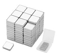 Wukong 50 pieza Imanes Neodimio Cuadrado Magnético Estupendo,para nevera, científica, manualidades, bricolaje,10x10x3 mm