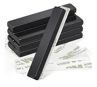 Wukong 60×10×5mm Imanes Neodimio Potentes, 8 Pezzi Imanes Adhesivos Iman Negro, Imanes Pequeños Imanes Neodimio Rectangulares para Cocina, Oficina y Almacén