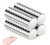 Wukong 9x3mm Imán de Neodimio, 40 Imanes Redondos Fuertes, Imanes para Refrigerador, Adecuados para Pizarras Blancas, Manualidades, Oficina, Hogar y Escenas Creativas de Bricolaje