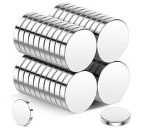 Wukong Imán de neodimio de 12x2mm, 40 Piezas Mini Imanes Redonda Pequeños Imanes, para la Refrigerador, Cocina, diseño de DIY, Oficina