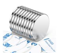 Wukong Imanes Adhesivos,30x2mm | 10 Pieza Imanes Neodimio Potentes,Iman Potente Neodimio Imán AdhesivoImanes Pequeños Redondos para Bricolaje, Nevera, Oficina, Cocina y Pared Común