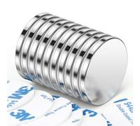 Wukong Imanes Adhesivos,30x3mm | 10 Pieza Imanes Neodimio Potentes,Iman Potente Neodimio Imán AdhesivoImanes Pequeños Redondos para Bricolaje, Nevera, Oficina, Cocina y Pared Común