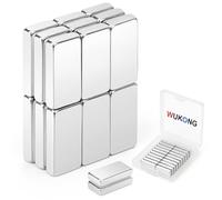 Wukong Imanes de Neodimio de 20x10x4mm, 20 Piezas Potentes, Adecuados para Refrigeradores, Pizarras Blancas, Oficinas, Escenas Creativas de Bricolaje