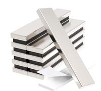 Wukong Imanes Neodimio，50x10x3mm | 10 Pieza Imanes Potentes，Imanes de Neodimio Imanes Nevera，Imanes Adhesivos para Oficinas, Cocinas y Almacenes, etc.