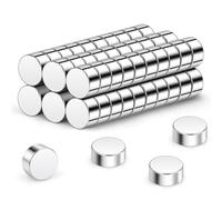 Wukong Imanes pequeños N45 de 2 x 1 mm, paquete de 60 imanes redondos pequeños para manualidades, mangos en miniatura para modelos, manualidades, refrigerador, oficina en casa