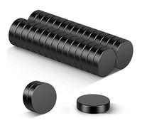 Wukong Negro Pequeños Imanes, 10x3mm | 30pcs Mini Imán de neodimio Fuerte para Pizarras Blancas, Nevera, Manualidades, Pizarra de Imanes y Proyectos DIY