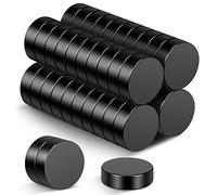 Wukong Negro Pequeños Imanes, 8x3mm | 40pcs Mini Imán de neodimio Fuerte para Pizarras Blancas, Nevera, Manualidades, Pizarra de Imanes y Proyectos DIY