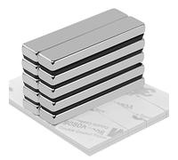 Wukong10 Piezas Imanes de neodimio, 50x10x5 mm Imanes Súper Fuertes, Ladrillos de Tierras Raras, Muy Fuerte Adherencia para Pizarras Magnéticas de Cristal, Tablones de Anuncios, Pizarras Magnéticas
