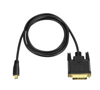 WUKUBO 1M 1,8 m Micro HDTV Micro HDMI HD a DVI DVI-D 24 + 1 24 + 5 Cables adaptadores DVI 3D 1080p for LCD DVD HDTV XBOX PS3 Monitor TV(1.8m)
