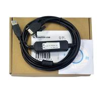 WUKUBO Adecuado for línea de datos de servoaccionamiento AX-RS232C-9P línea de comunicación línea de depuración USB