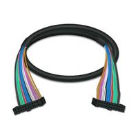 WUKUBO Placa de bloque de terminales de interfaz IDC20, montaje de carril DIN y tornillo, con cubierta antipolvo, paso de tornillo, Cable de extensión PLC20 de 6,35mm, 1 ud.(HL-IDC20-FF-1M)