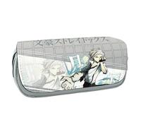 Wulachaka Estuche para bolígrafos de anime Bungo Stray Dogs Dazai Osamu/Ranpo Edogawa, estuche portátil de papelería, bolsa de almacenamiento de viaje, regalo para niños, estudiantes y adultos, tipo