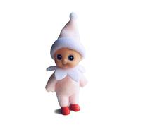 WULEEUPER Tiny Baby Elf Doll | Christmas Miniature Elf Decoration | Newborn Gift | Baby Grow Elf Dolls with Feet and Shoes Pink