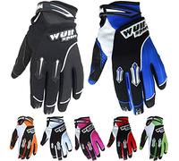 Wulfsport Children Kids Stratos Motocross Motorbike Gloves ATV Dirt Quad Bike Off Road Gloves - Red - XS 7cm