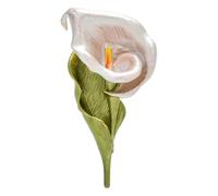 Wuli & Baby - Broche esmaltado con diseño de lirios para hombre y mujer, Klein, Metal no precioso