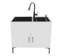Wulimasun - Fregadero de cocina independiente, 81 x 43 x 78 cm