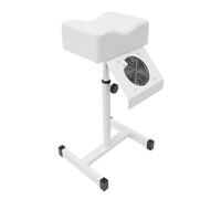 Wulimasun - Taburete pedicura, silla de pedicura, silla de uñas, ajustable, silla de masaje, pies, spa independiente, 22,05 libras, con ventilador de limpieza, para pedicura, manicura, spa (blanco)