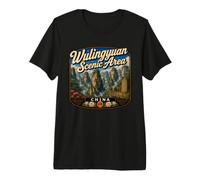 Wulingyuan China Bosque Nacional Zhangjiajie China Viajes Camiseta Premium